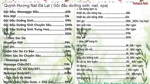 Hình ảnh Quỳnh Hương Nail Đà Lạt ( Gội đầu dưỡng sinh, nail, spa)