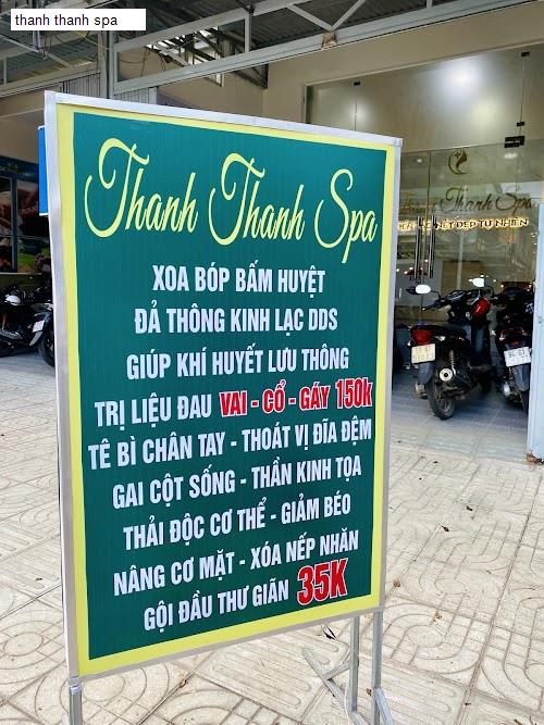 Bảng giá thanh thanh spa